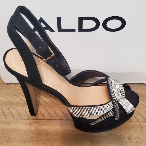 Stiletto high heels Black/silver. - Picture 3 of 3